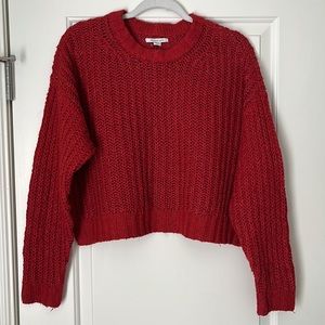 AE Red knitted sweater